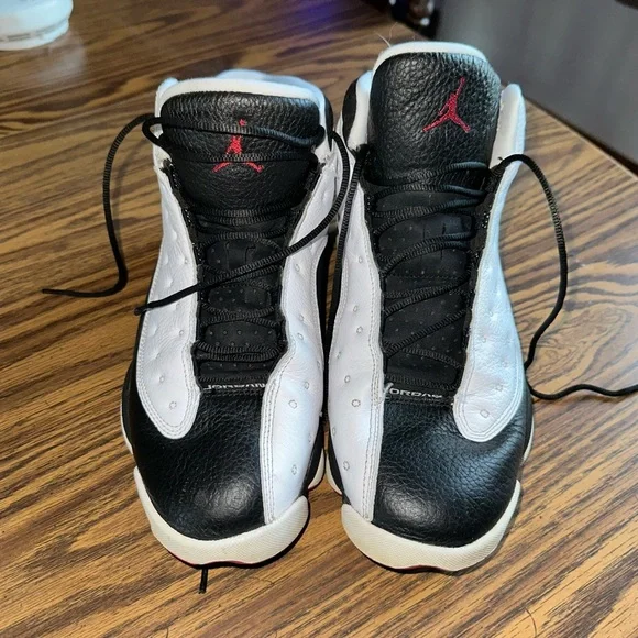 Jordan Black and White Sneakers - Picture 3 of 10